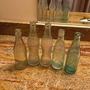 Whistle bottles vintage lot of 5